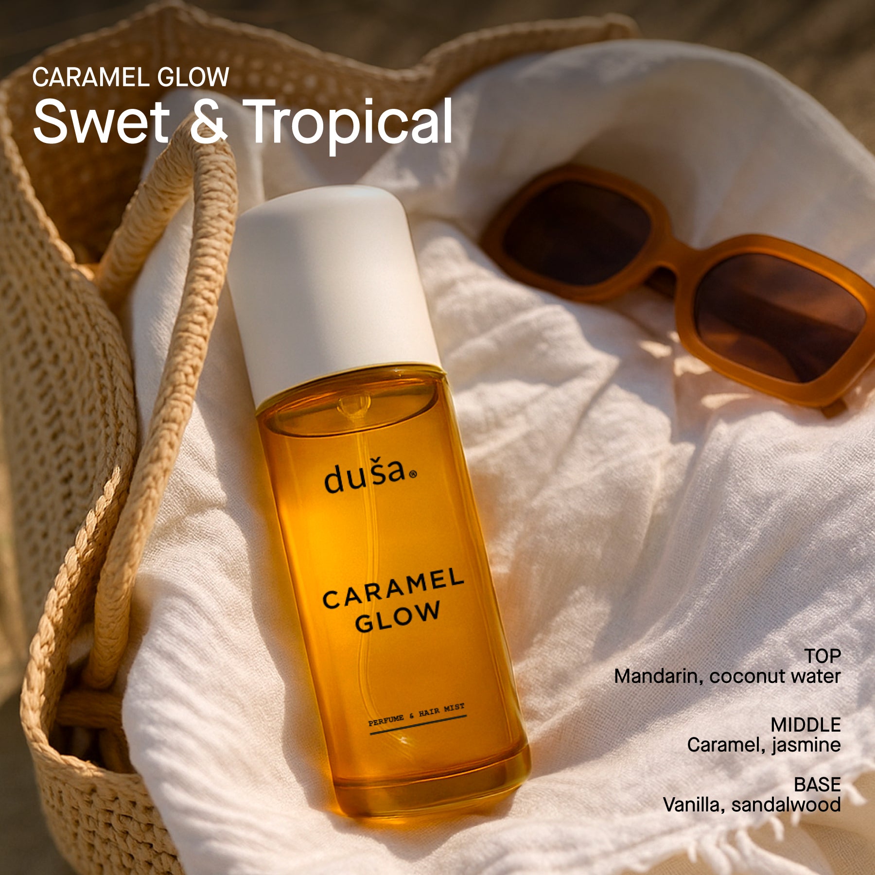 CARAMEL GLOW - Perfume Mist Hair & Body  - 3.4 floz